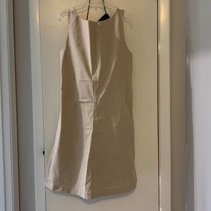 Theory: Sleeveless Dress in cotton blend flaired dress